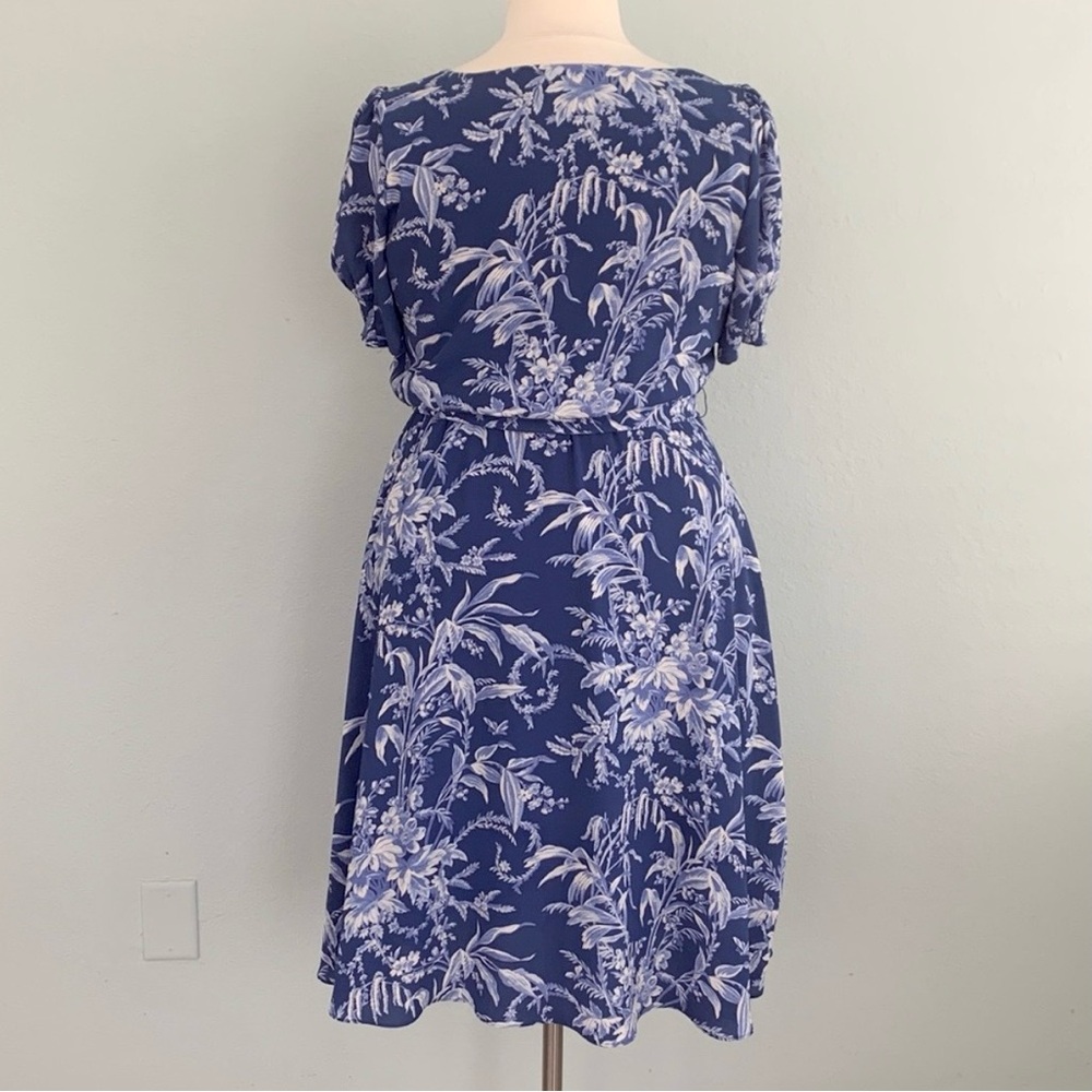 Talbots Etched Toile Belted Smocked Dress - Picture 6 of 12